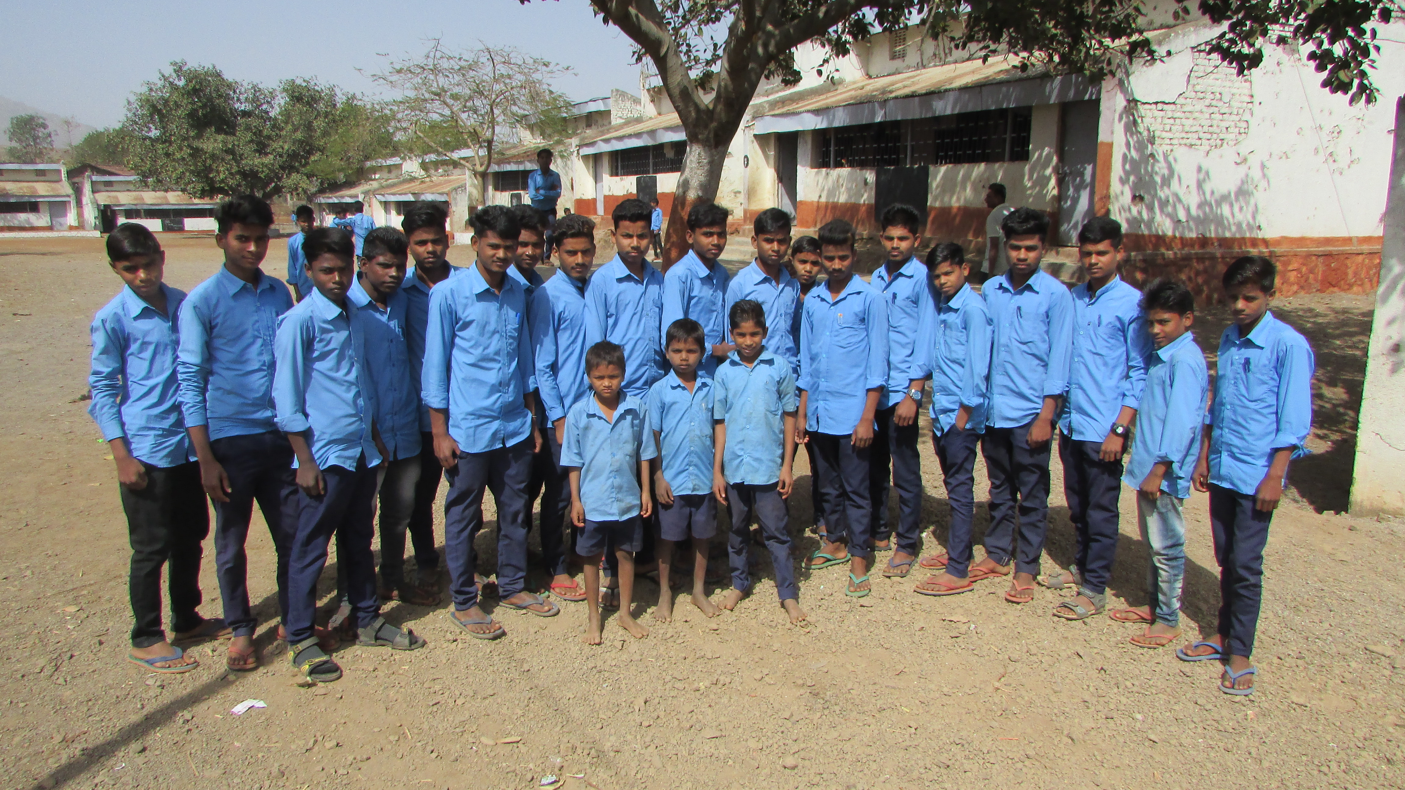 Schoolboys at a rural school