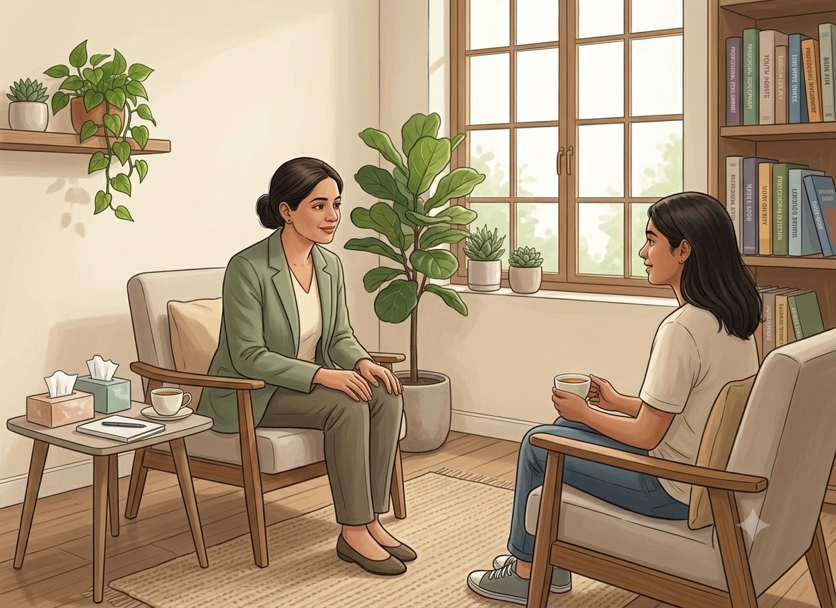 A counselling conversation