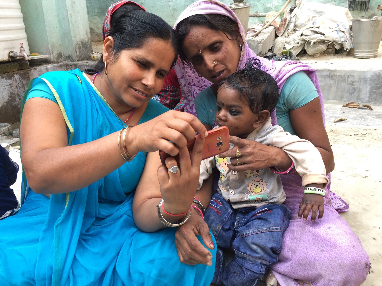 Frontline outreach with a family